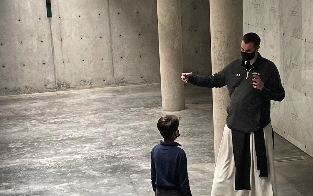 Fr. Anthony Gives Admissions Tour