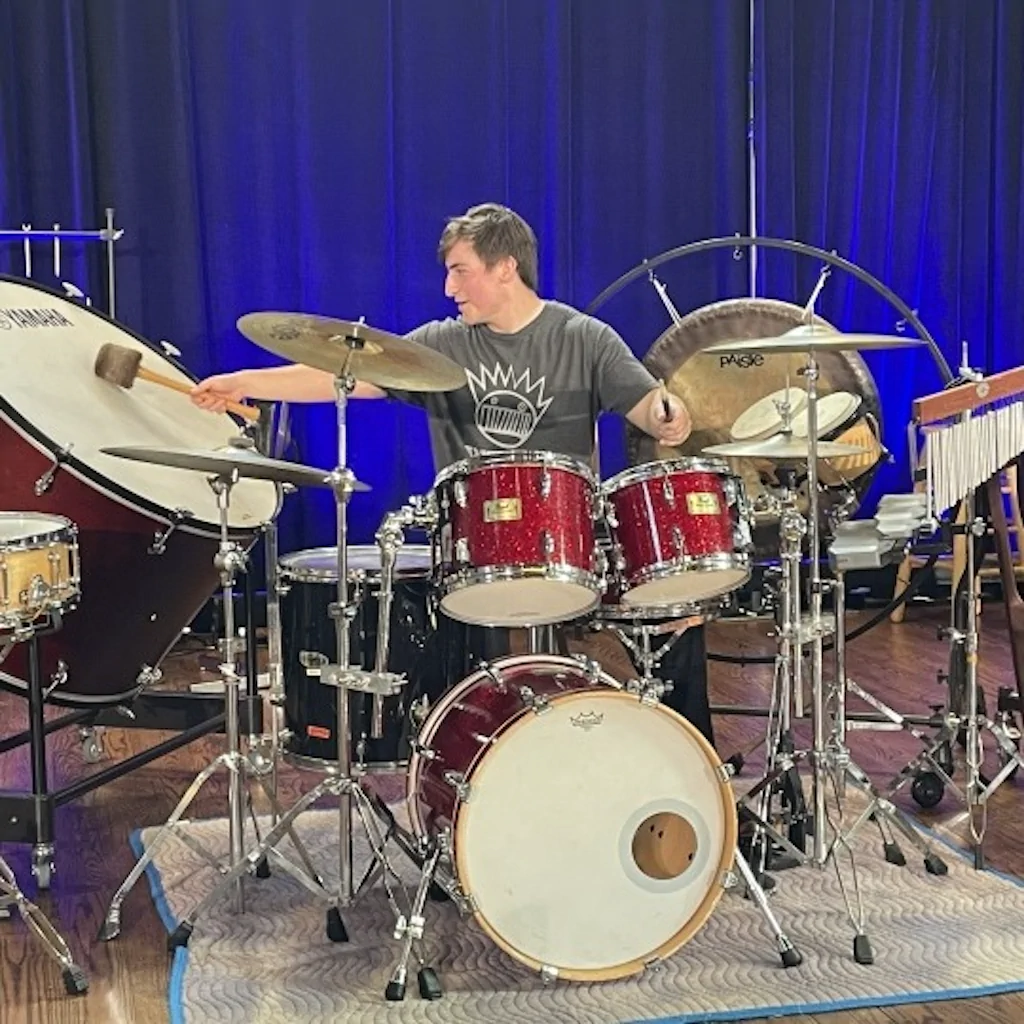 ISAS Arts Festival: Student Playing Drums