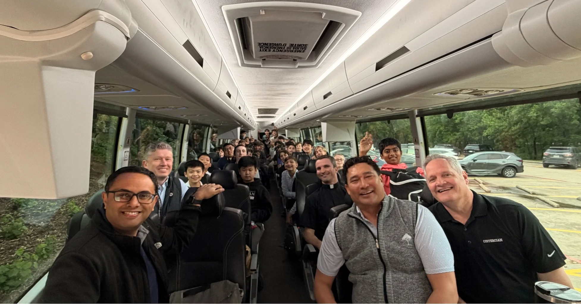 Texas History Trip: Students on Bus