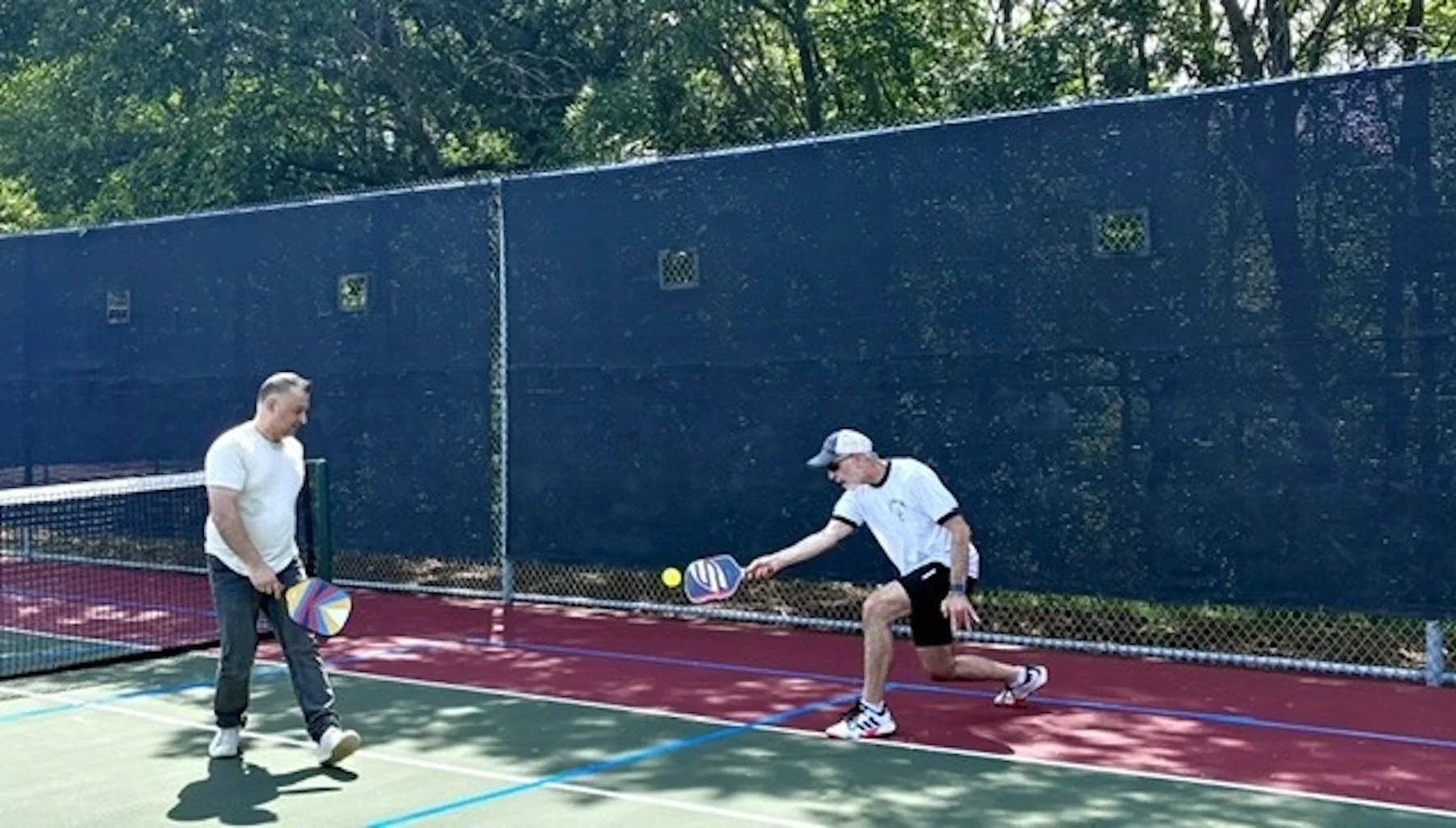 Pickleball doubles match