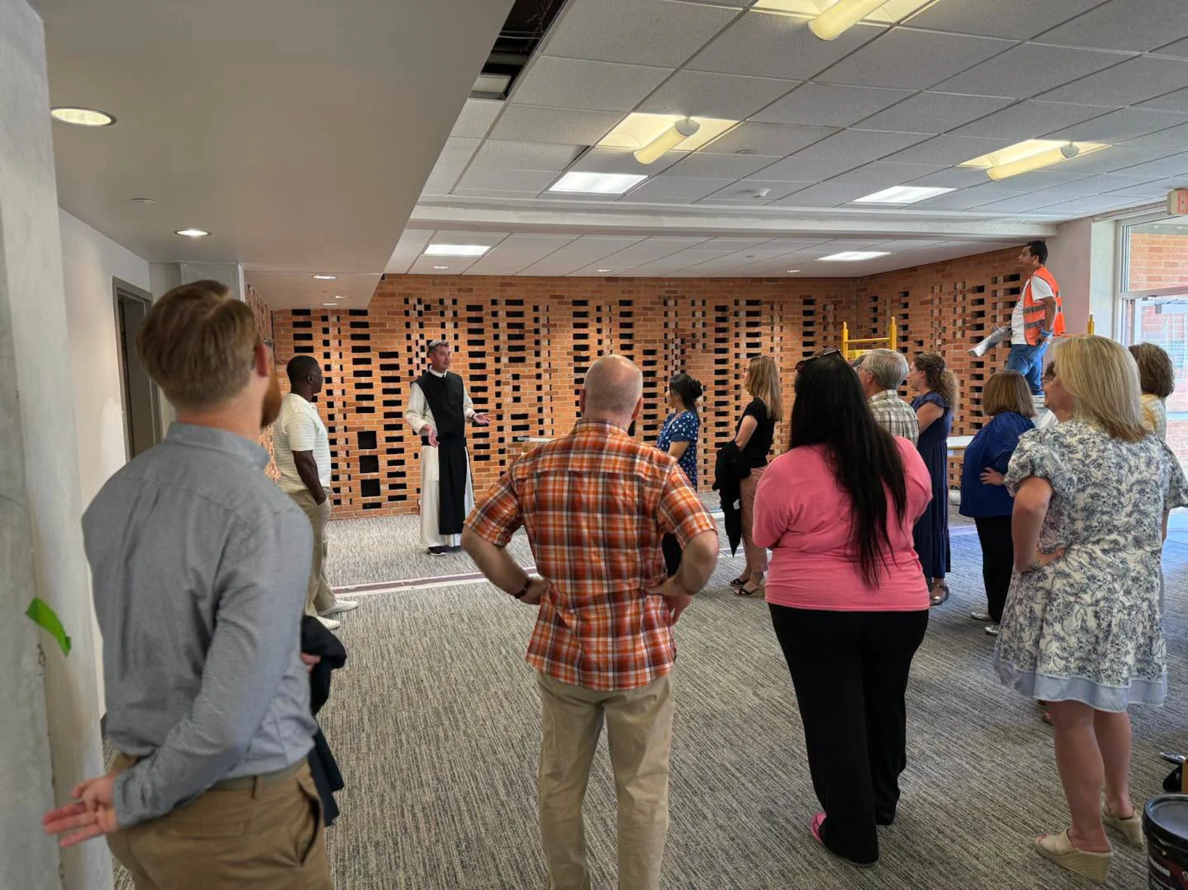 Guests tour Abbey’s new residential wing