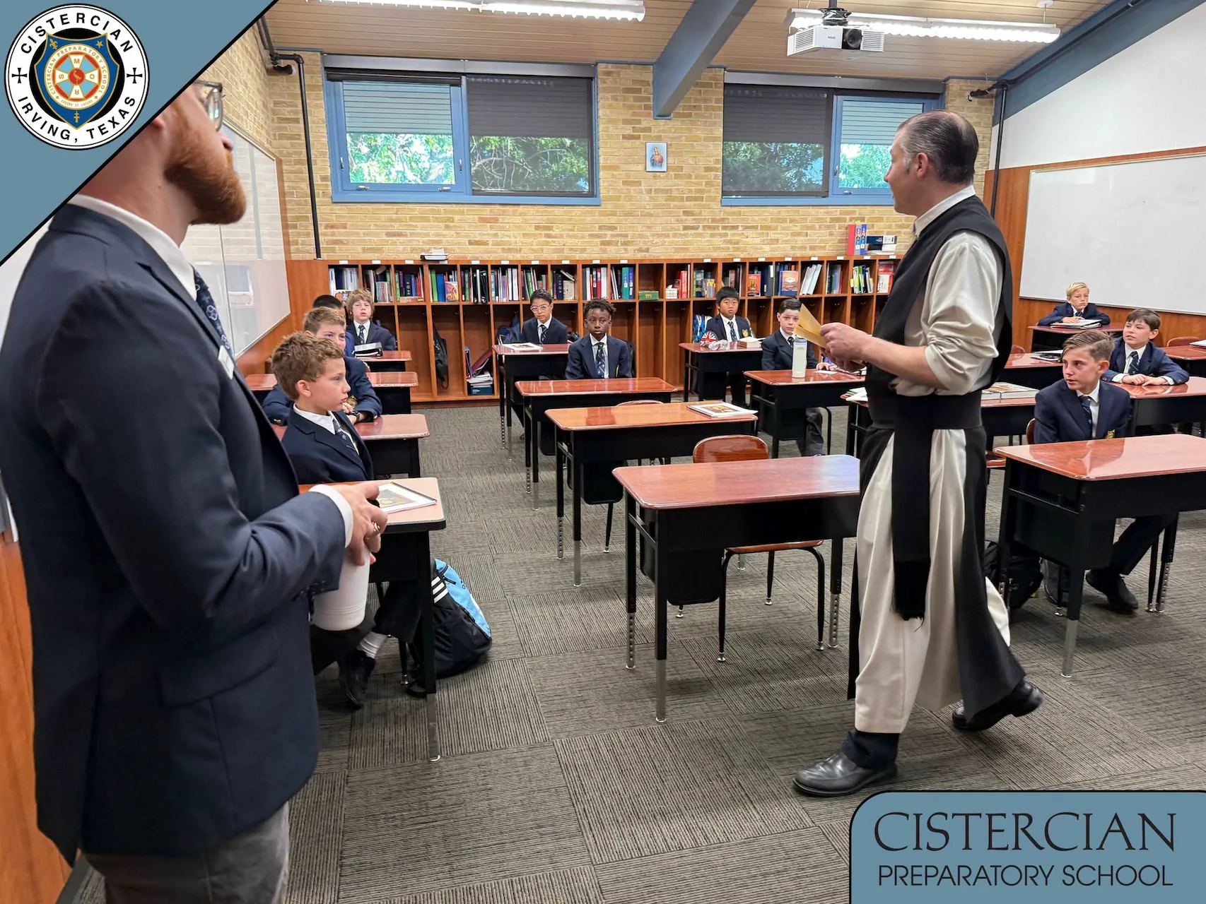2026 Opening Ceremonies Day - Fr. Augustine with class