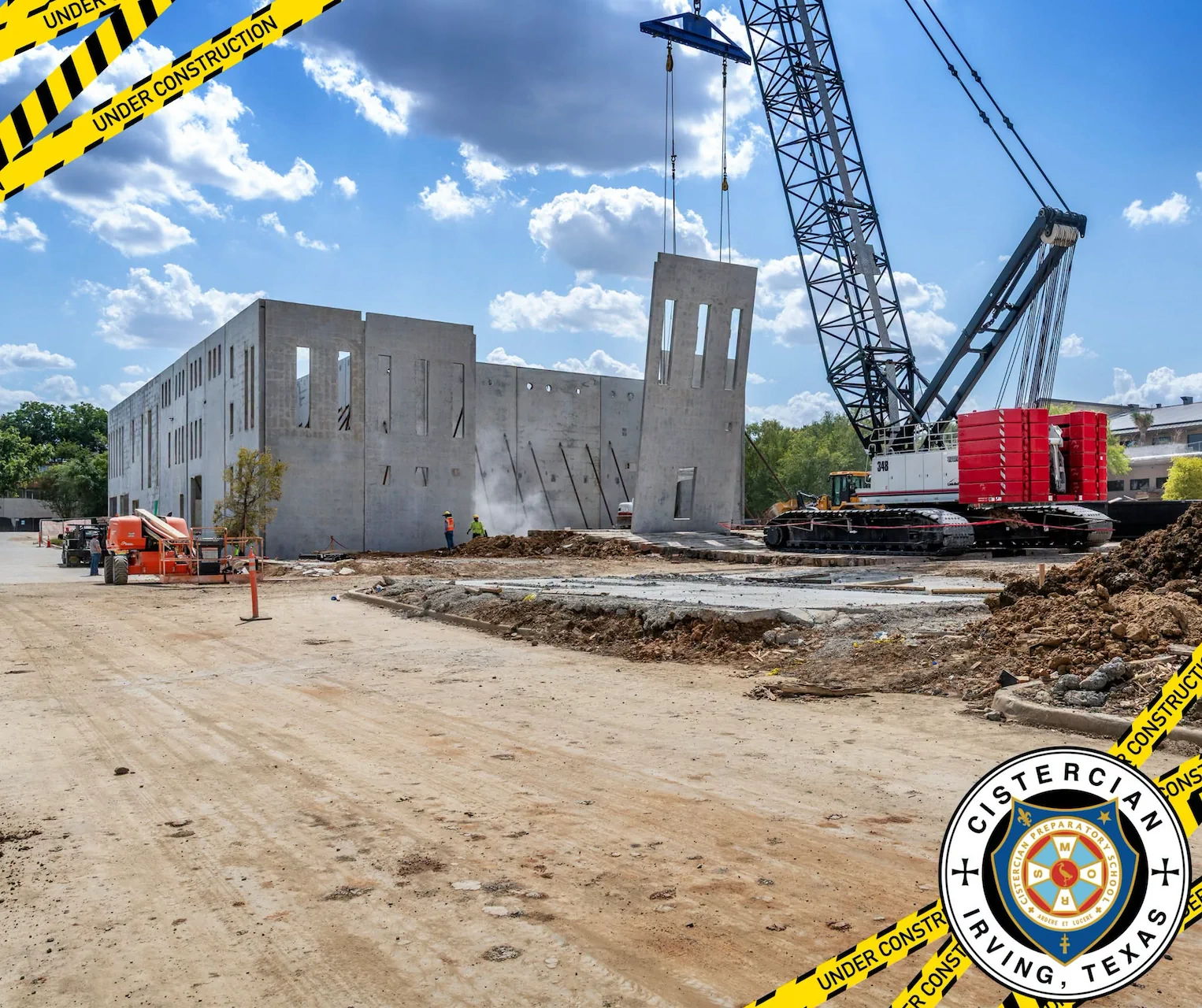 Performing Arts Construction Crane with Wall
